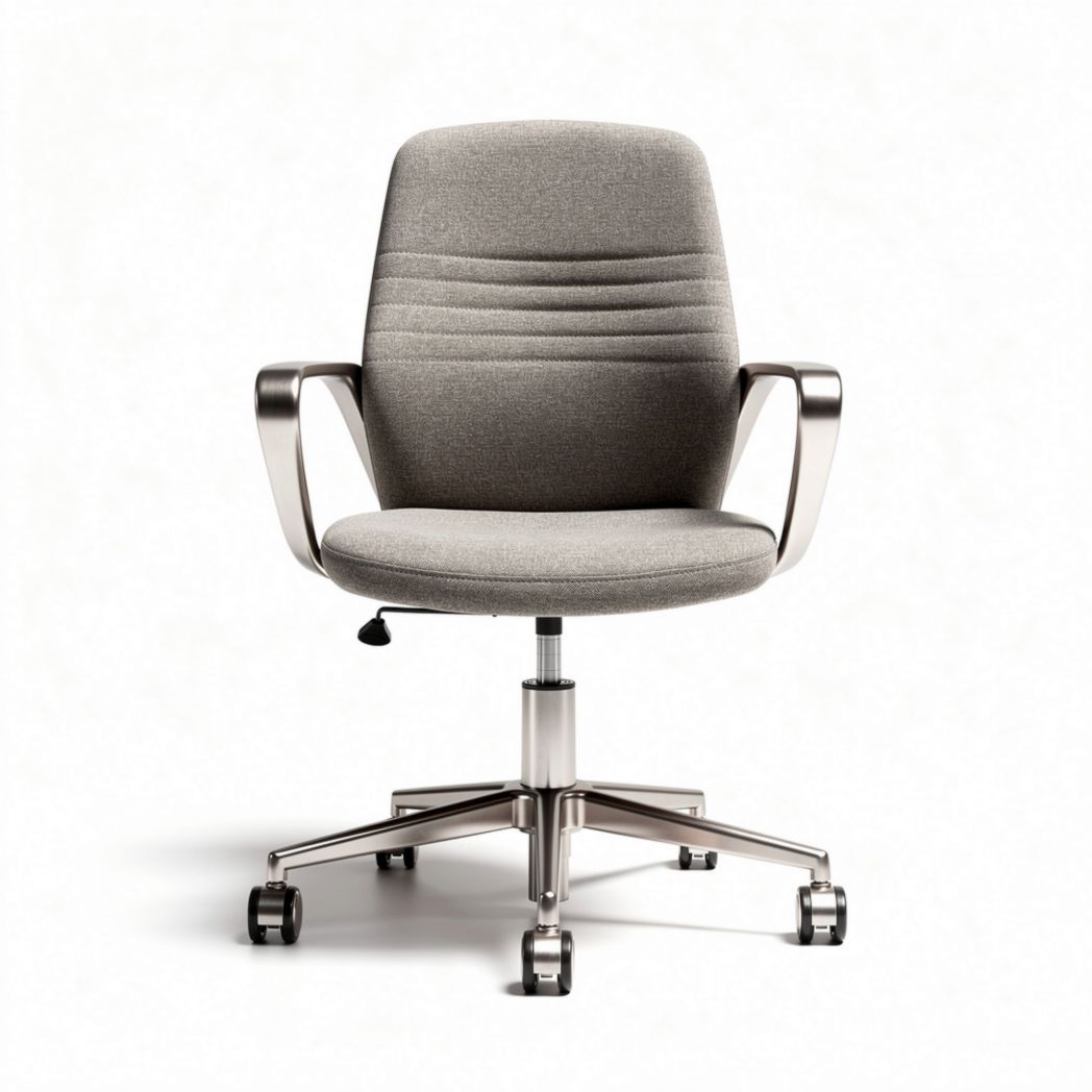 Bureauchair met grijze stof en verstelbare hoogte 45 x 45 x 90cm