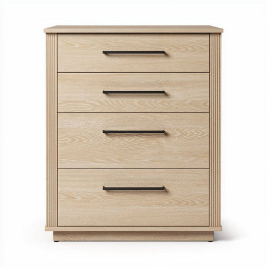 Ladenkast van grenenhout met vier lades en afmetingen 80 x 40 x 100cm